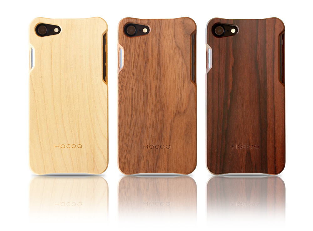 木製iPhone7ケース（メープル・ウォールナット・ローズウッド）